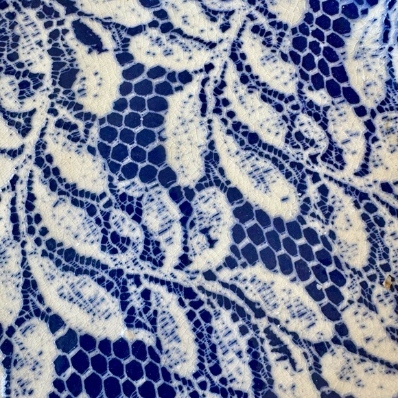 Terrafirma Ceramics Fern Cobalt Large Handmade   Super Bowl Studio Pottery USA - Picture 5 of 10